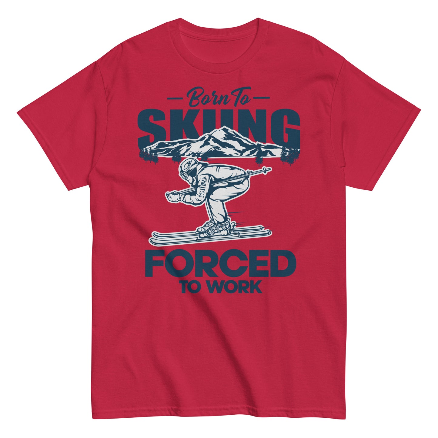 Born-to-Skiing tee