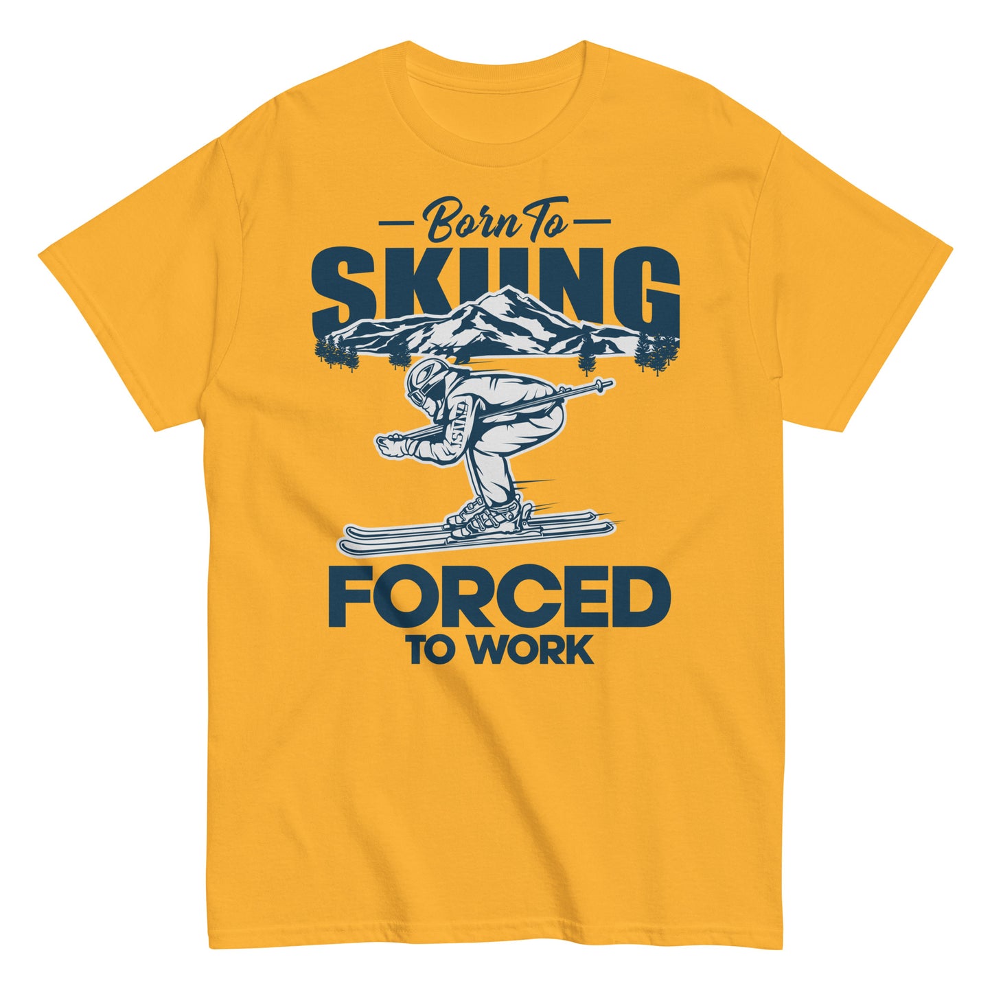 Born-to-Skiing tee