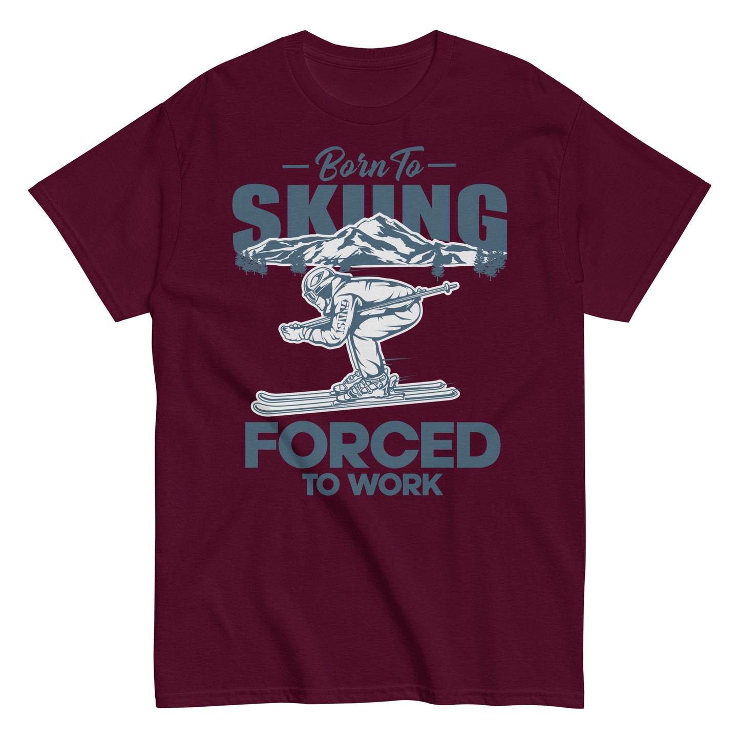 Born-to-Skiing tee