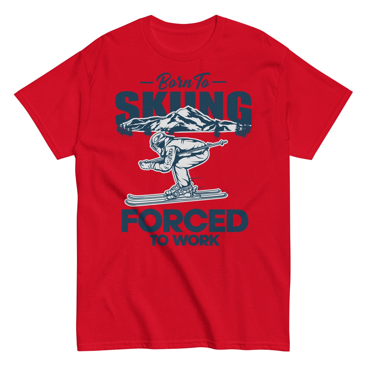 Born-to-Skiing tee