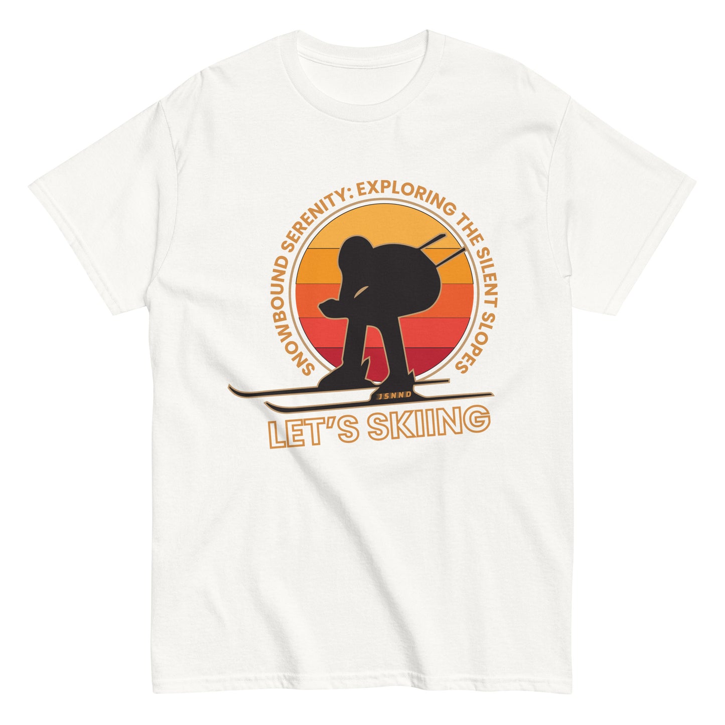 Skiing classic tee