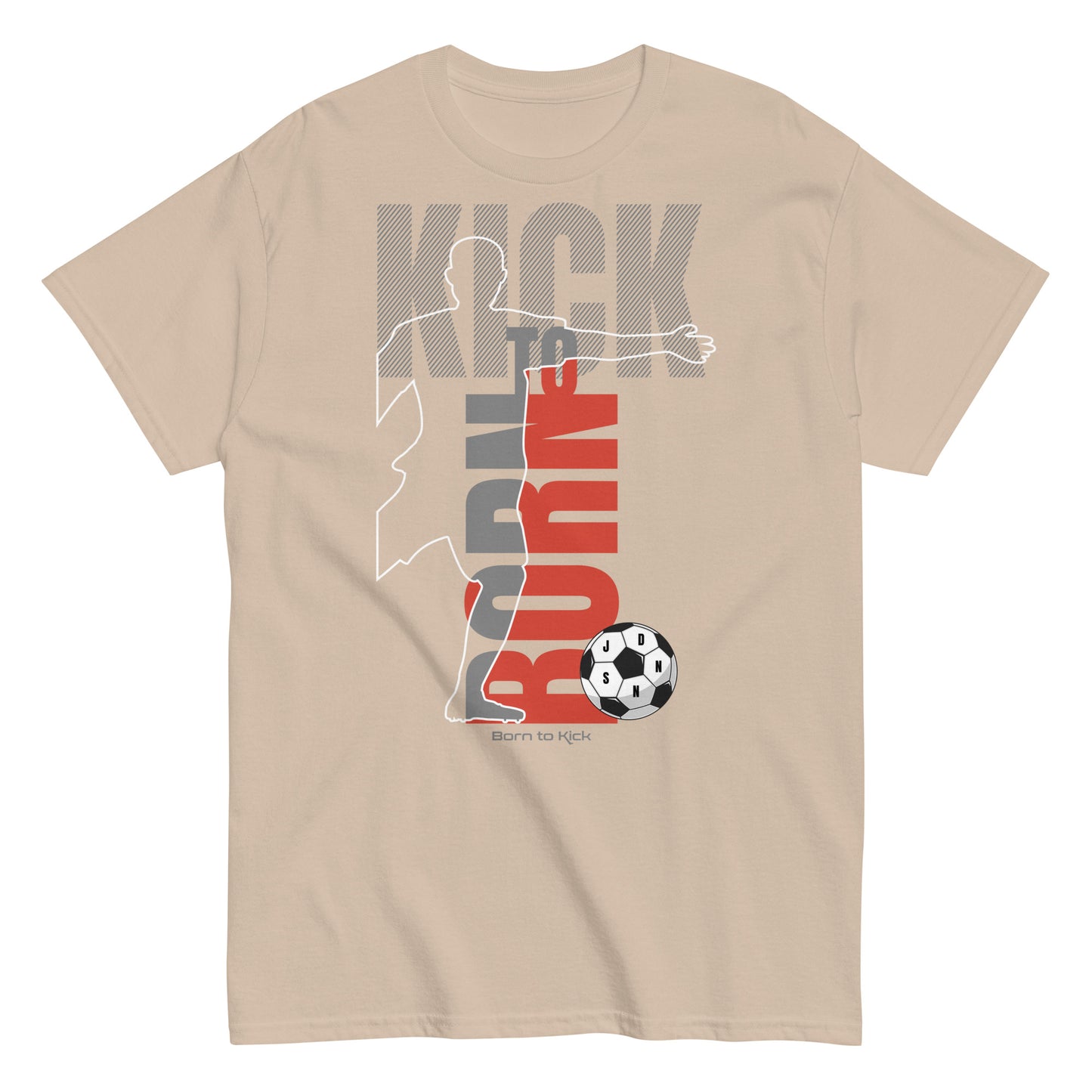 Born to kick Soccer sports T-shirt